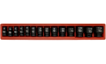 Load image into Gallery viewer, 14 Piece 1/2" Drive SAE Impact Socket Set