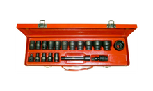 Load image into Gallery viewer, 19 Piece 1/2" Drive SAE Impact Socket Set