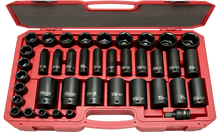 Load image into Gallery viewer, 39 Piece 1/2" Drive SAE Impact Socket Set