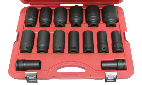 15 Piece 3/4" Drive SAE Deep Impact Socket Set