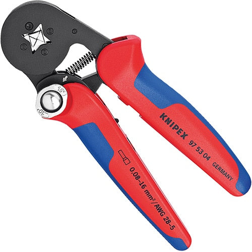 Self-Adjusting Crimping Pliers for Wire Ferrules