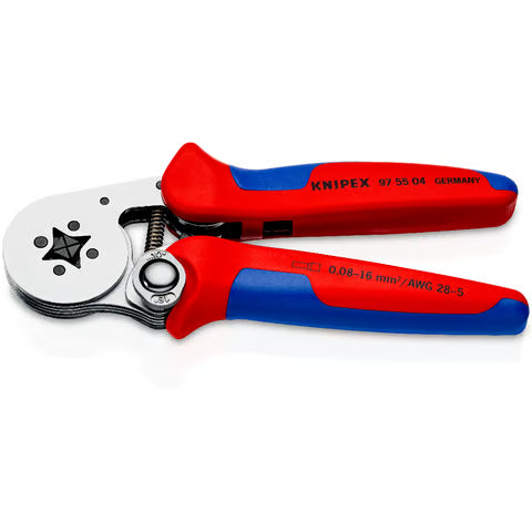 Self-Adjusting Crimping Pliers for Wire Ferrules