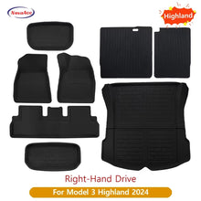 Load image into Gallery viewer, For Tesla Model Y 3 Highland Floor Mat Trunk Luggage Mat LHD RHD 2017 to 2024 2025 Left Right Rudder Four Seasons Floor Liner / Rhd M3 23 10-24 8...