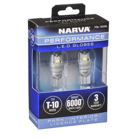 Narva 12V Gen III LED T10 Wedge Globes (2)