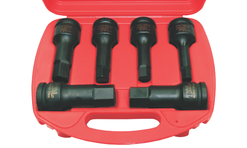 3/4" Drive Metric In-Hex Impact Bit Socket Set - 6 Piece