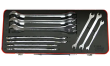 Load image into Gallery viewer, Metric Super Thin Open End Wrench Set 10 Piece