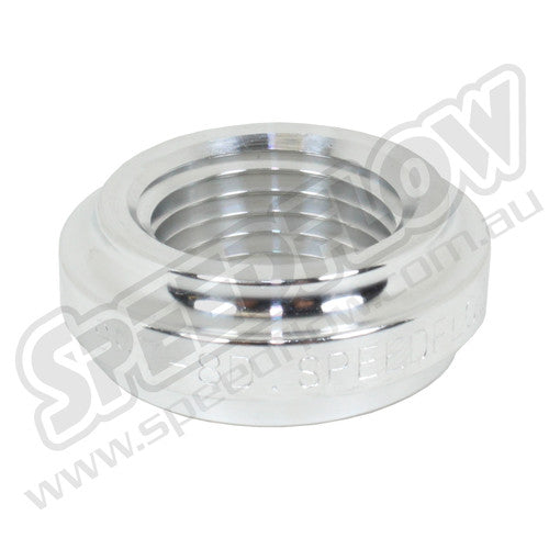 FEMALE WELD ON BUNG, -8 ORB 3/4"-16 THREAD, ALUMINIUM