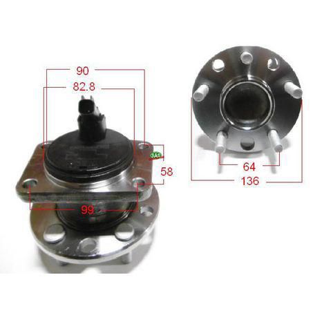 SAS Wheel Bearing Kit Hub HA6062