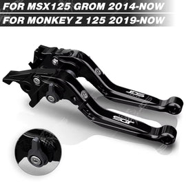 For Honda MSX 125 GROM 125/MONKEY Z 125 Clutch Lever Brake Lever Set Foldable Adjustable Handle Levers Motor Accessories Parts / Bl-Tb