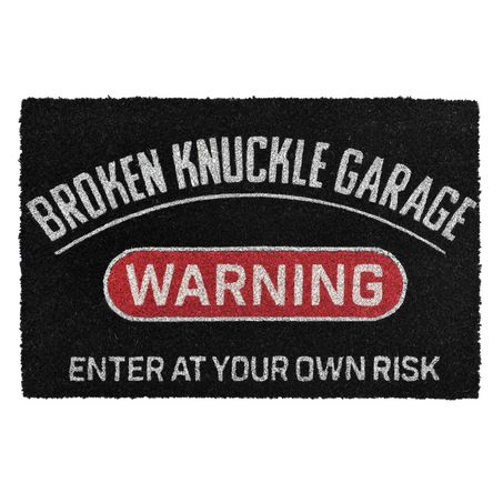 Broken Knuckle Garage Doormat
