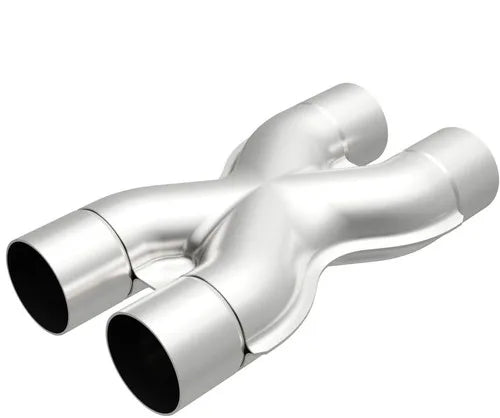 EM-050 Universal 2.25in ID Welded X-Pipe Crossover Exhaust Stainless Steel