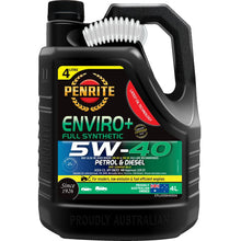 Load image into Gallery viewer, Engine Oil 4L - Penrite Enviro+ 5W-40 Full Synthetic, DPF &amp; Emission System Compatible