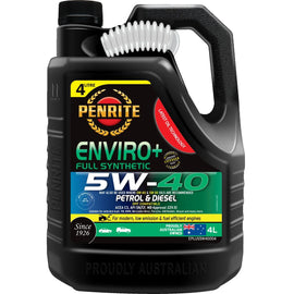Engine Oil 4L - Penrite Enviro+ 5W-40 Full Synthetic, DPF & Emission System Compatible