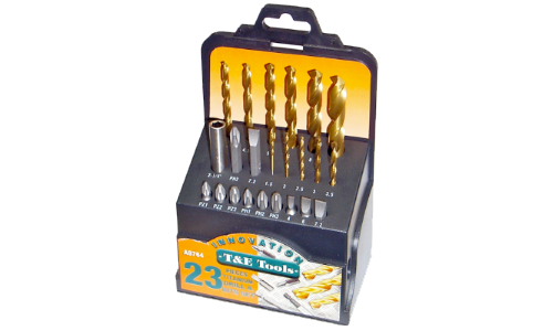 23 Piece Titanium Drill and Bit Set