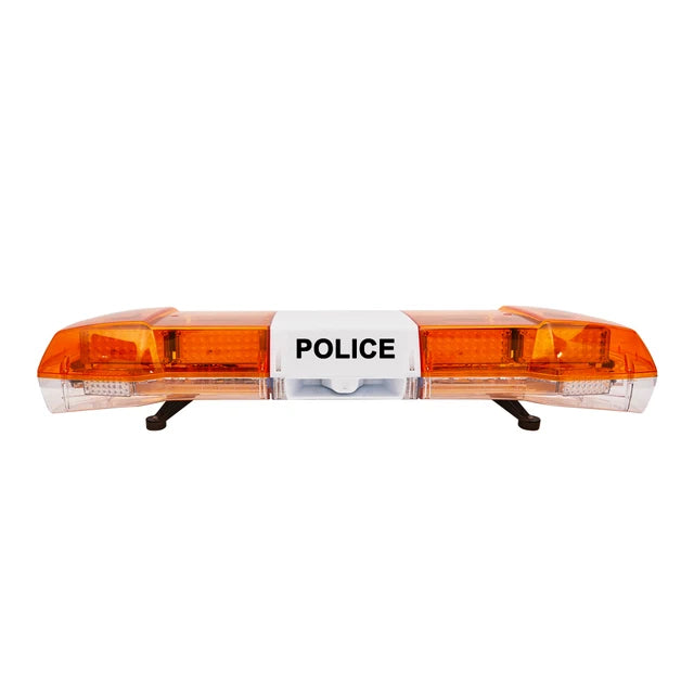 Amber LED warning emergency lightbar with siren for ambulance fire truck