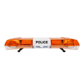 Amber LED warning emergency lightbar with siren for ambulance fire truck