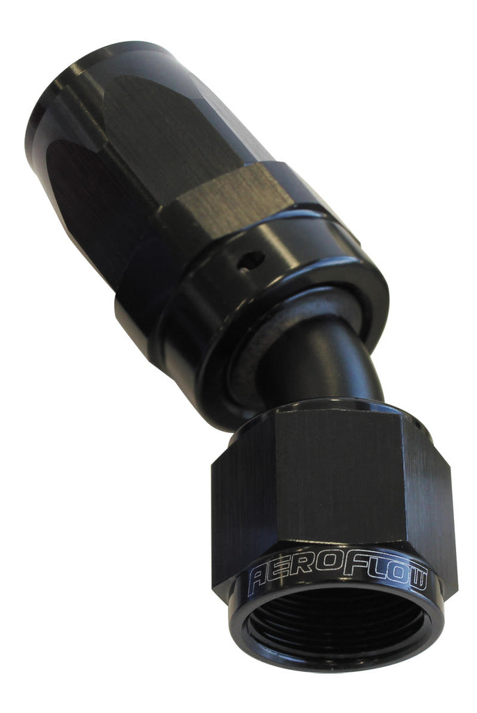 -16AN TAPER SERIES 30 DEGREE HOSE END BLACK