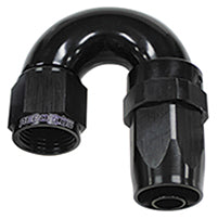 Load image into Gallery viewer, 180 DEG HOSE END -12AN BLACK FULL FLOW TAPER STYLE