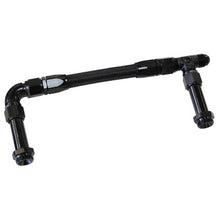 Load image into Gallery viewer, HOLLEY DUAL INLET RAIL -6AN BLACK SUIT 2X METERING BLOCKS