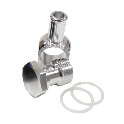 Aeroflow Alloy AN Banjo with Bolt 5/8" to 3/8 Barb Silver - AF164-06S