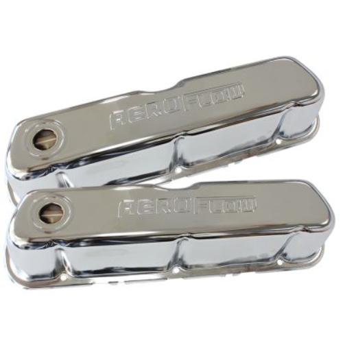Aeroflow Chrome Steel Valve Covers Suit Ford 289-302-351 Windsor - AF1821-5002