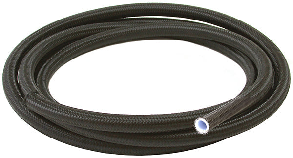 BLACK BRAIDED TEFLON HOSE -8AN3M S/S 10.6mm ID 13.7mm OD