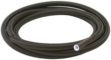 Load image into Gallery viewer, BLACK BRAIDED TEFLON HOSE -8AN3M S/S 10.6mm ID 13.7mm OD