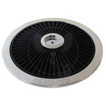 Load image into Gallery viewer, 14" CHROME FULL FLOW TOP PLATEBLACK COTTON HI FLOW &amp; FILTRAT