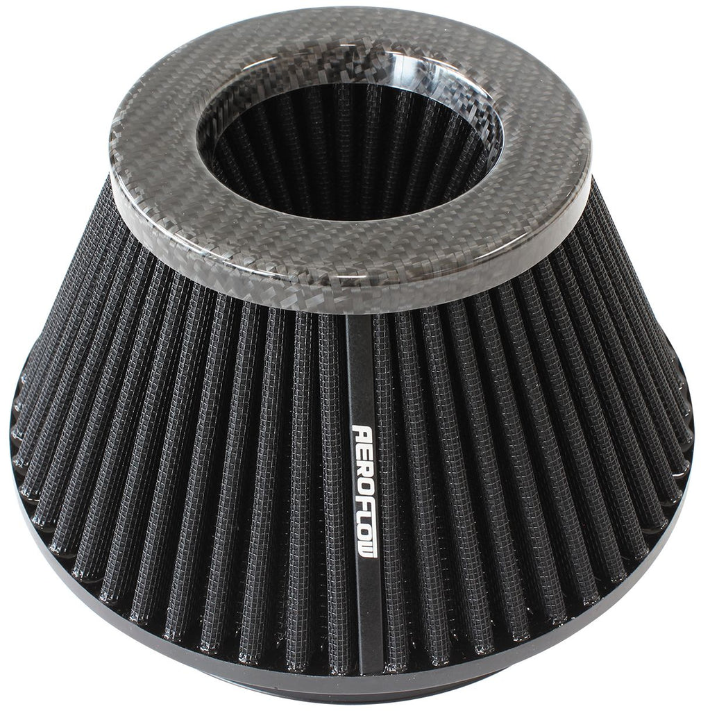 6" CARBON INVERTED TAPERED 7.6 / 4.7" O.D, 4" HIGH BLACK