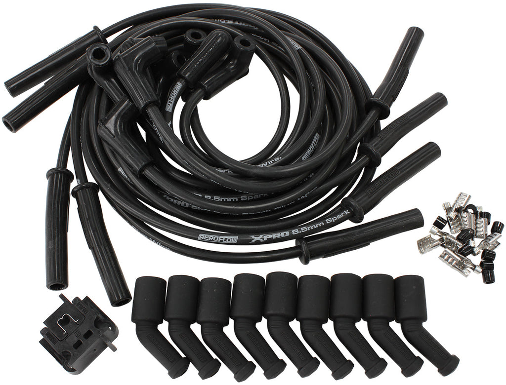 AEROFLOW UNIVERSAL BLACK SPARK PLUG LEADS LS1 LS2 LS3 LS6 LS7 - AF4030-32073