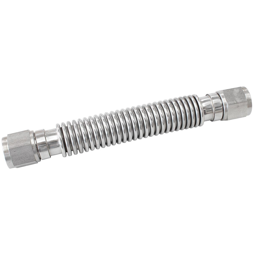 FLEXIBLE TURBO DRAIN HOSE S/S FEMALE 2 x -12AN 300MM LONG