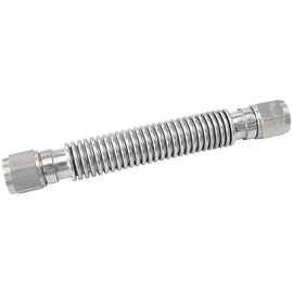FLEXIBLE TURBO DRAIN HOSE S/S FEMALE 2 x -12AN 300MM LONG