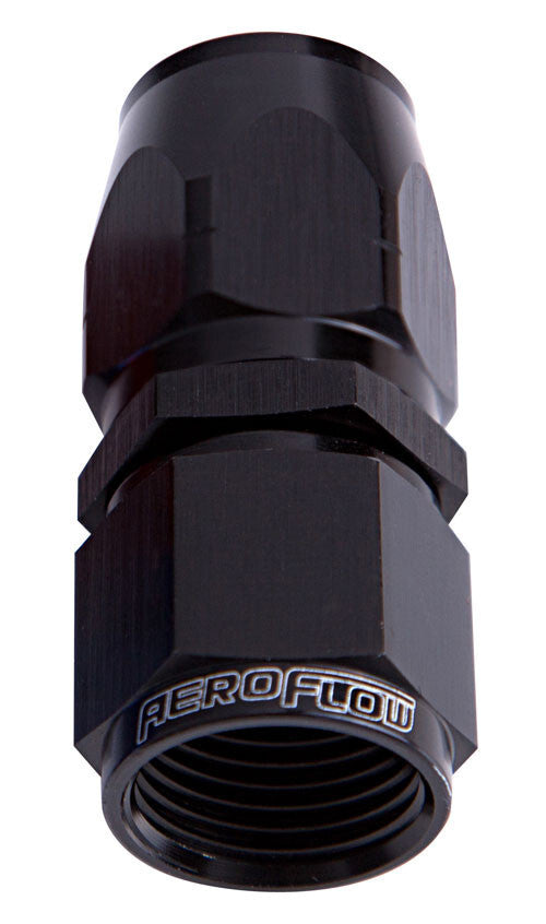 ALLOY STRAIGHT HOSE END -16AN BLACK CUTTER STYLE SWIVEL NUT