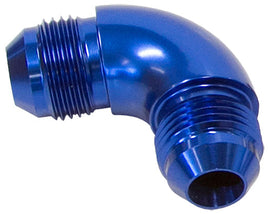 '-20AN 90 DEG MALE FLARE UNION BLUE FULL FLOW NO RESTRICTION