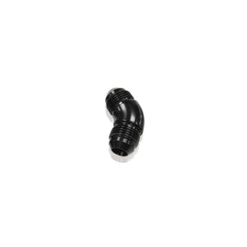 '-20AN 45 DEG MALE FLARE UNION BLACK FULL FLOW NO RESTRICTION
