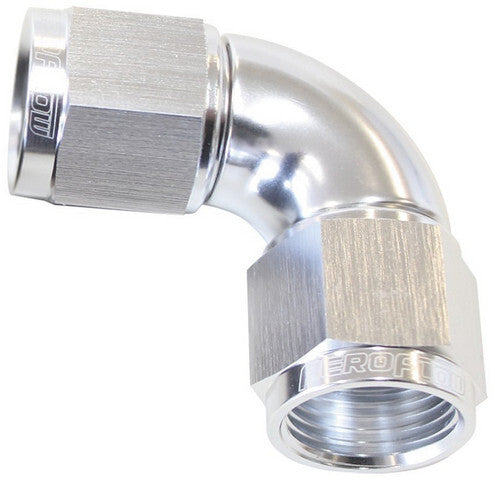 -12AN 90 DEG SWIVEL COUPLER BLACK BILLET FULL FLOW 1 PIECE