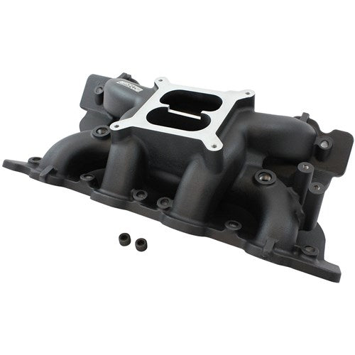 FORD CLEVELAND AIR GAP INTAKE MANIFOLD DUAL PLANE BLACK 351C Aeroflow - AF6210-2002