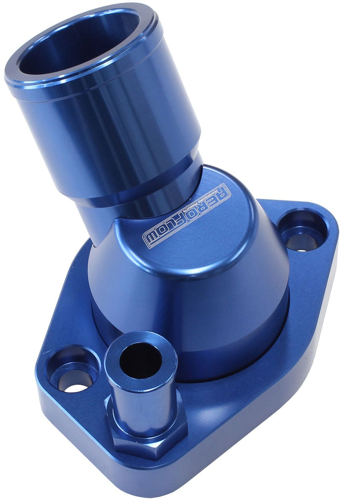 FORD SB WINDSOR 45 DEG SWIVEL BLUE THERMOSTAT HOUSING SBF Aeroflow - AF 64-2233