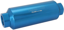 Load image into Gallery viewer, AEROFLOW PRO FILTER 10 MICRON BLUE FEMALE -12 ORB 2.4" x 7"