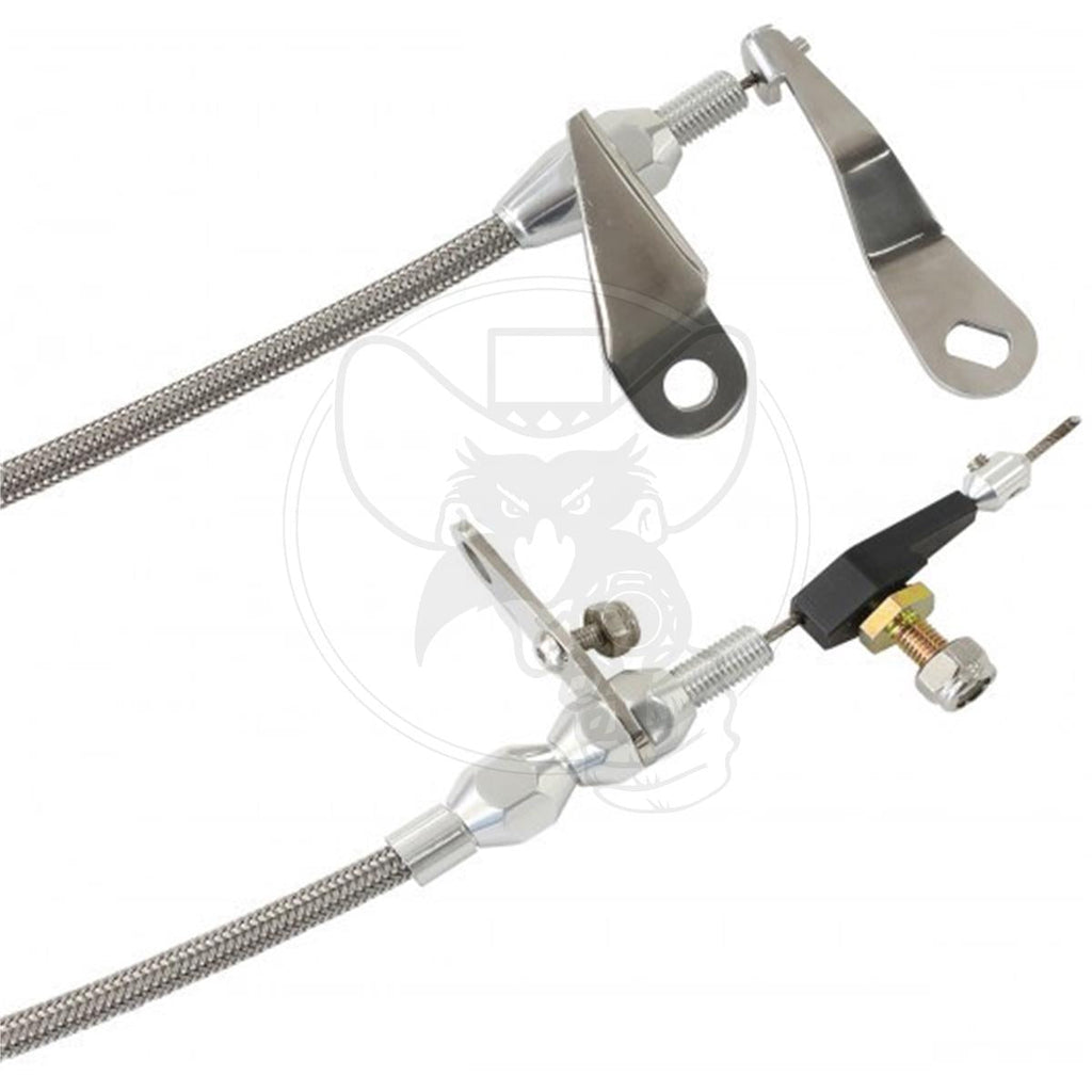 AEROFLOW KICKDOWN FORD C4 CABLE CHROME FINISH