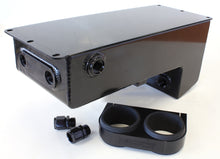 Load image into Gallery viewer, DUAL FUEL PUMP UNDER CAR SURGE TANK BLACK 4.75L CAPACITY 77-1044BLK