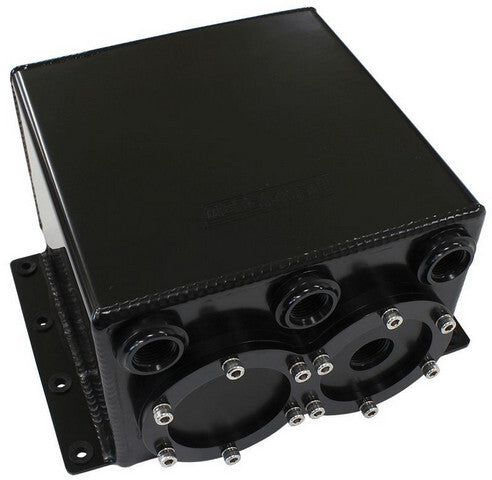 DUAL FUEL PUMP SURGE TANK KIT BLACK SUITS 2 X AF49-1014