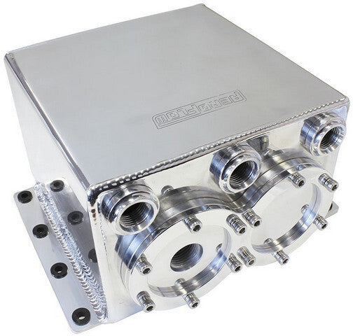 DUAL FUEL PUMP SURGE TANK POLISHED SUITS 2 X AF49-1014