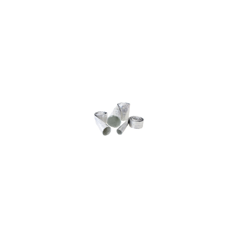 ALUMINISED HEAT SLEEVE 5/8"-1"SILVER FINISH 3.7 meter / 12ft