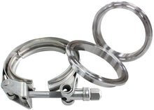 Load image into Gallery viewer, 1.75" V BAND CLAMP KIT 2X WELDRINGS &amp; 1 X STAINLESS CLAMP