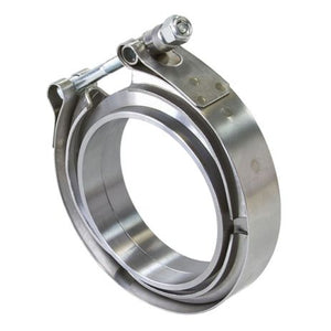 3" V BAND CLAMP KIT 2 X ALLOY RINGS & 1 X STAINLESS CLAMP
