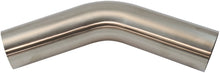 Load image into Gallery viewer, 304 S/S BEND 45 DEG 3-1/2" O.D1.5MM (.059") 150mm / 6" LEG