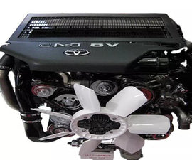 2007–2021 Toyota Land Cruiser 4.5L V8 1VD-FTV Twin Turbo Diesel Engine Assembly