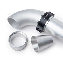 Load image into Gallery viewer, 5/16" TUBE 90 deg female -6AN BLACK SWIVEL NUT WITH OLIVE
