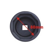 T&E | 3/4" Sq. Dr. x 80mm x 8 Point Scania Front Wheel Axle Nut Socket